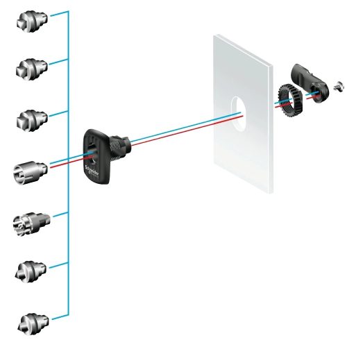 Schneider Electric NSYAEDLB3S3D S3D 3mm-es kéttollú zárbetét