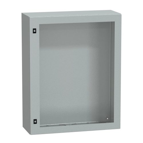 Schneider Electric Spacial CRN NSYCRN108300T Falra szerelhető fém szekrény, Üvegezett ajtóval, 1000x800x300, IP66, szerelőlap nélkül, Spacial CRN (Schneider NSYCRN108300T)