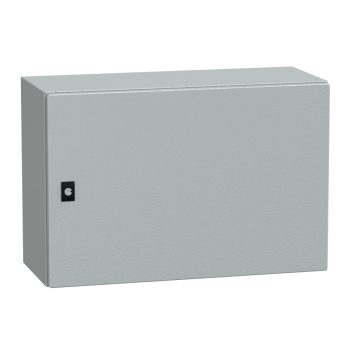   Schneider Electric Spacial CRN NSYCRN46250 Falra szerelhető fém szekrény, Teli ajtóval, 400x600x250, IP66, szerelőlap nélkül, Spacial CRN (Schneider NSYCRN46250)