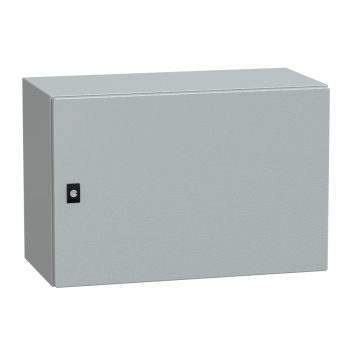   Schneider Electric Spacial CRN NSYCRN46300 Falra szerelhető fém szekrény, Teli ajtóval, 400x600x300, IP66, szerelőlap nélkül, Spacial CRN (Schneider NSYCRN46300)
