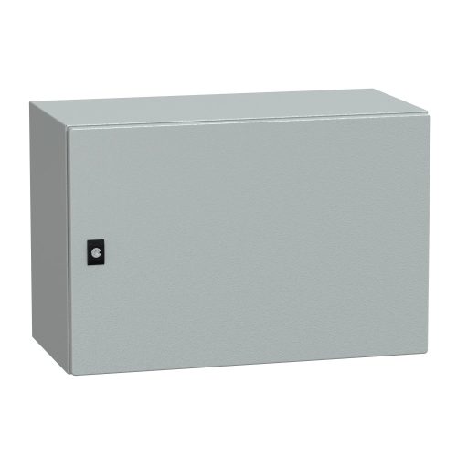 Schneider Electric Spacial CRN NSYCRN46300 Falra szerelhető fém szekrény, Teli ajtóval, 400x600x300, IP66, szerelőlap nélkül, Spacial CRN (Schneider NSYCRN46300)