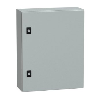   Schneider Electric Spacial CRN NSYCRN54150 Falra szerelhető fém szekrény, Teli ajtóval, 500x400x150, IP66, szerelőlap nélkül, Spacial CRN (Schneider NSYCRN54150)