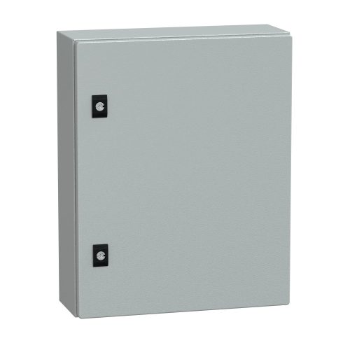 Schneider Electric Spacial CRN NSYCRN54150 Falra szerelhető fém szekrény, Teli ajtóval, 500x400x150, IP66, szerelőlap nélkül, Spacial CRN (Schneider NSYCRN54150)