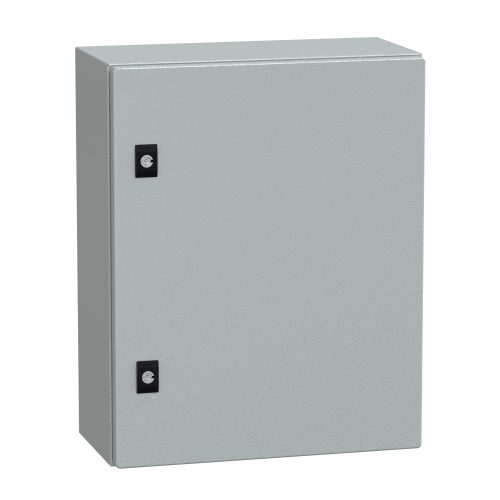 Schneider Electric Spacial CRN NSYCRN54200 Falra szerelhető fém szekrény, Teli ajtóval, 500x400x200, IP66, szerelőlap nélkül, Spacial CRN (Schneider NSYCRN54200)