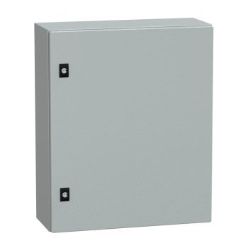   Schneider Electric Spacial CRN NSYCRN65200 Falra szerelhető fém szekrény, Teli ajtóval, 600x500x200, IP66, szerelőlap nélkül, Spacial CRN (Schneider NSYCRN65200)