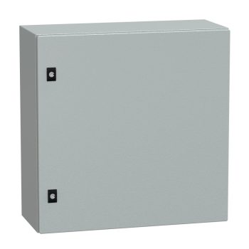   Schneider Electric Spacial CRN NSYCRN66250 Falra szerelhető fém szekrény, Teli ajtóval, 600x600x250, IP66, szerelőlap nélkül, Spacial CRN (Schneider NSYCRN66250)
