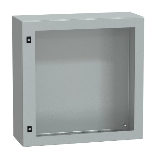 Schneider Electric Spacial CRN NSYCRN33150T Falra szerelhető fém szekrény, Üvegezett ajtóval, 300x300x150, IP66, szerelőlap nélkül, Spacial CRN (Schneider NSYCRN33150T)