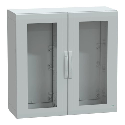 Schneider Electric NSYPLA10104TG Thalassa PLA műanyag álló szekrény, átlátszó ajtóval, 1000x1000x420, IP65, szerelőlap nélkül, 2 ajtós