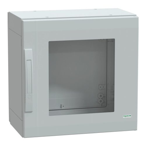 Schneider Electric NSYPLA553TG Thalassa PLA műanyag álló szekrény, átlátszó ajtóval, 500x500x320, IP65, szerelőlap nélkül, 1 ajtós
