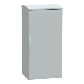   Schneider Electric NSYPLAT1054G Thalassa PLAT műanyag álló szekrény (Nyitott felső és zárt alsó rész), teli ajtóval, 1000x500x420, IP44, szerelőlap nélkül, 1 ajtós
