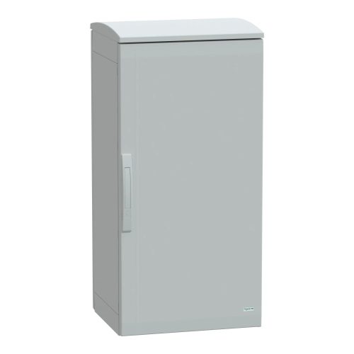 Schneider Electric NSYPLAT1054G Thalassa PLAT műanyag álló szekrény (Nyitott felső és zárt alsó rész), teli ajtóval, 1000x500x420, IP44, szerelőlap nélkül, 1 ajtós