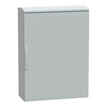   Schneider Electric NSYPLAT1073G Thalassa PLAT műanyag álló szekrény (Nyitott felső és zárt alsó rész), teli ajtóval, 1000x750x320, IP44, szerelőlap nélkül, 1 ajtós