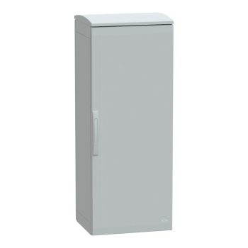   Schneider Electric NSYPLAT1254G Thalassa PLAT műanyag álló szekrény (Nyitott felső és zárt alsó rész), teli ajtóval, 1250x500x420, IP44, szerelőlap nélkül, 1 ajtós