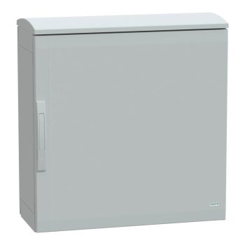   Schneider Electric NSYPLAT773G Thalassa PLAT műanyag álló szekrény (Nyitott felső és zárt alsó rész), teli ajtóval, 750x750x320, IP44, szerelőlap nélkül, 1 ajtós