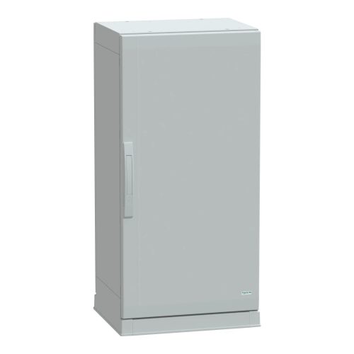 Schneider Electric NSYPLAZ1054G Thalassa PLAZ műanyag álló szekrény (Zárt felső és nyitott alsó rész), teli ajtóval, 1000x500x420, IP54, szerelőlap nélkül, 1 ajtós