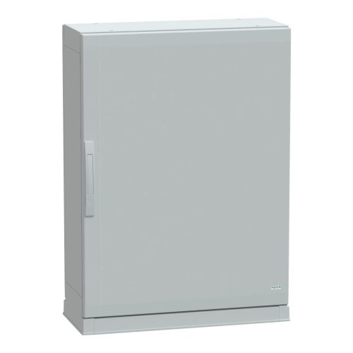 Schneider Electric NSYPLAZ1073G Thalassa PLAZ műanyag álló szekrény (Zárt felső és nyitott alsó rész), teli ajtóval, 1000x750x320, IP54, szerelőlap nélkül, 1 ajtós