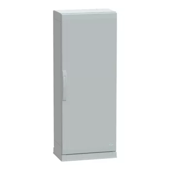   Schneider Electric NSYPLAZ1253G Thalassa PLAZ műanyag álló szekrény (Zárt felső és nyitott alsó rész), teli ajtóval, 1250x500x320, IP54, szerelőlap nélkül, 1 ajtós