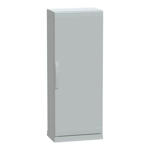 Schneider Electric NSYPLAZ1253G Thalassa PLAZ műanyag álló szekrény (Zárt felső és nyitott alsó rész), teli ajtóval, 1250x500x320, IP54, szerelőlap nélkül, 1 ajtós