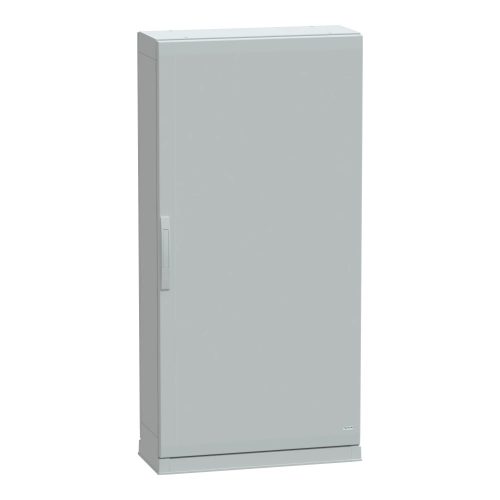 Schneider Electric NSYPLAZ1573G Thalassa PLAZ műanyag álló szekrény (Zárt felső és nyitott alsó rész), teli ajtóval, 1500x750x320, IP54, szerelőlap nélkül, 1 ajtós