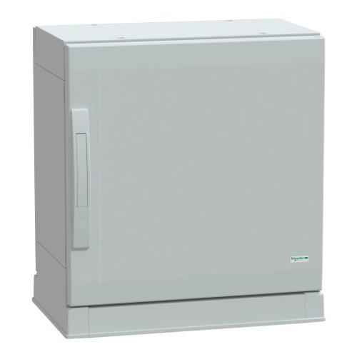 Schneider Electric NSYPLAZ553G Thalassa PLAZ műanyag álló szekrény (Zárt felső és nyitott alsó rész), teli ajtóval, 500x500x320, IP54, szerelőlap nélkül, 1 ajtós