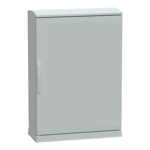 Schneider Electric NSYPLAZT1073G Thalassa PLAZT műanyag álló szekrény (Nyitott felső és alsó rész), teli ajtóval, 1000x750x320, IP44, szerelőlap nélkül, 1 ajtós