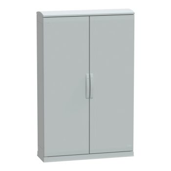   Schneider Electric NSYPLAZT15103G Thalassa PLAZT műanyag álló szekrény (Nyitott felső és alsó rész), teli ajtóval, 1500x1000x320, IP44, szerelőlap nélkül, 2 ajtós