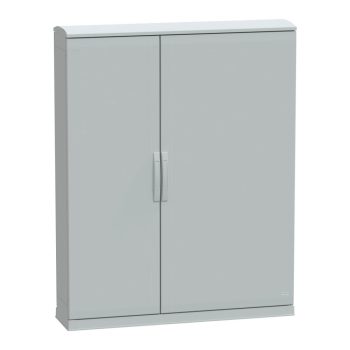   Schneider Electric NSYPLAZT15123G Thalassa PLAZT műanyag álló szekrény (Nyitott felső és alsó rész), teli ajtóval, 1500x1250x320, IP44, szerelőlap nélkül, 2 ajtós