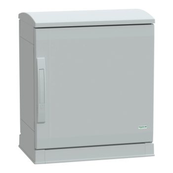   Schneider Electric NSYPLAZT553G Thalassa PLAZT műanyag álló szekrény (Nyitott felső és alsó rész), teli ajtóval, 500x500x320, IP44, szerelőlap nélkül, 1 ajtós