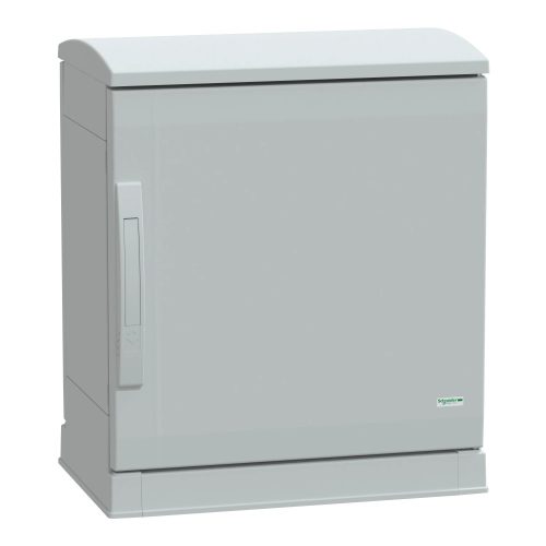 Schneider Electric NSYPLAZT553G Thalassa PLAZT műanyag álló szekrény (Nyitott felső és alsó rész), teli ajtóval, 500x500x320, IP44, szerelőlap nélkül, 1 ajtós