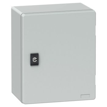   Schneider Electric NSYPLM3025BG Thalassa PLM műanyag szekrény, teli ajtóval, 300x250x160, IP66, bakelit szerelőlappal