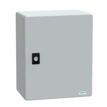   Schneider Electric NSYPLM3025G Thalassa PLM műanyag szekrény, teli ajtóval, 300x250x160, IP66, szerelőlap nélkül