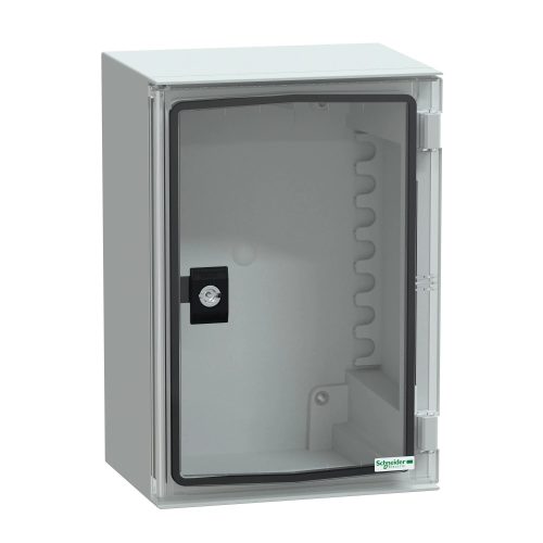 Schneider Electric NSYPLM32TG Thalassa PLM műanyag szekrény, átlátszó ajtóval, 310x215x160, IP66, szerelőlap nélkül