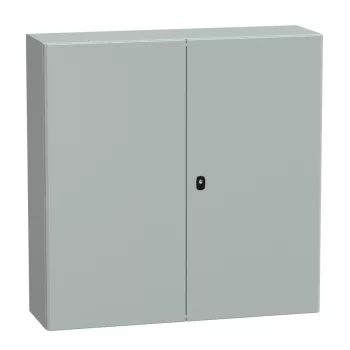   Schneider NSYS3D101030D Spacial S3D Falra szerelhető fém szekrény, Teli ajtóval, 1000x1000x300, IP55, 2 ajtós kivitel, szerelőlap nélkül