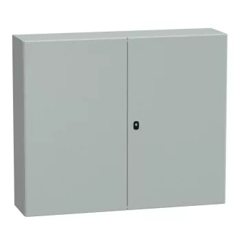   Schneider NSYS3D101230D Spacial S3D Falra szerelhető fém szekrény, Teli ajtóval, 1000x1200x300, IP55, 2 ajtós kivitel, szerelőlap nélkül
