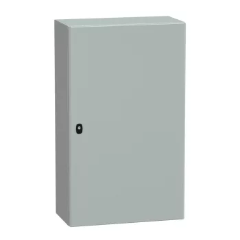   Schneider NSYS3D10630 Spacial S3D Falra szerelhető fém szekrény, Teli ajtóval, 1000x600x300, IP66, szerelőlap nélkül