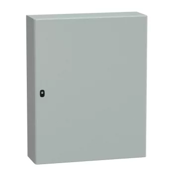   Schneider NSYS3D10825 Spacial S3D Falra szerelhető fém szekrény, Teli ajtóval, 1000x800x250, IP66, szerelőlap nélkül