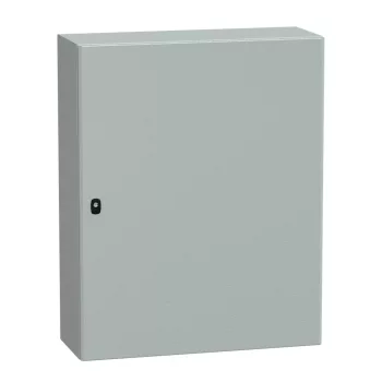  Schneider NSYS3D10830 Spacial S3D Falra szerelhető fém szekrény, Teli ajtóval, 1000x800x300, IP66, szerelőlap nélkül