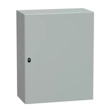   Schneider NSYS3D10840 Spacial S3D Falra szerelhető fém szekrény, Teli ajtóval, 1000x800x400, IP66, szerelőlap nélkül
