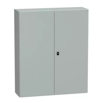   Schneider NSYS3D121030D Spacial S3D Falra szerelhető fém szekrény, Teli ajtóval, 1200x1000x300, IP55, 2 ajtós kivitel, szerelőlap nélkül