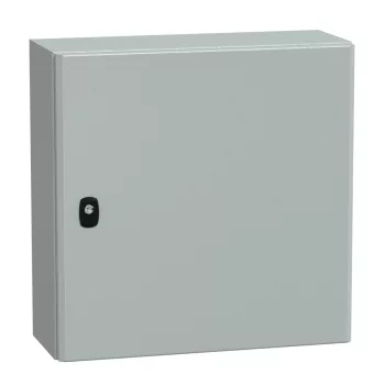   Schneider NSYS3D5520 Spacial S3D Falra szerelhető fém szekrény, Teli ajtóval, 500x500x200, IP66, szerelőlap nélkül