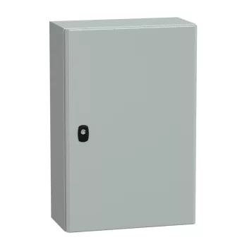   Schneider NSYS3D6420 Spacial S3D Falra szerelhető fém szekrény, Teli ajtóval, 600x400x200, IP66, szerelőlap nélkül