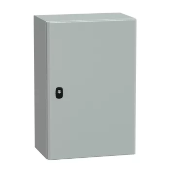   Schneider NSYS3D6425 Spacial S3D Falra szerelhető fém szekrény, Teli ajtóval, 600x400x250, IP66, szerelőlap nélkül
