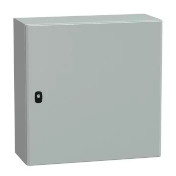   Schneider NSYS3D6625 Spacial S3D Falra szerelhető fém szekrény, Teli ajtóval, 600x600x250, IP66, szerelőlap nélkül