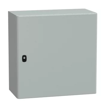   Schneider NSYS3D6630 Spacial S3D Falra szerelhető fém szekrény, Teli ajtóval, 600x600x300, IP66, szerelőlap nélkül