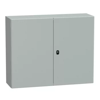   Schneider NSYS3D81030D Spacial S3D Falra szerelhető fém szekrény, Teli ajtóval, 800x1000x300, IP55, 2 ajtós kivitel, szerelőlap nélkül