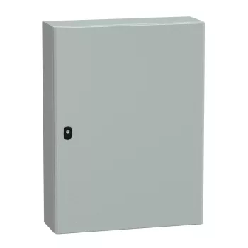   Schneider NSYS3D8620 Spacial S3D Falra szerelhető fém szekrény, Teli ajtóval, 800x600x200, IP66, szerelőlap nélkül
