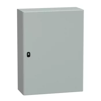   Schneider NSYS3D8625 Spacial S3D Falra szerelhető fém szekrény, Teli ajtóval, 800x600x250, IP66, szerelőlap nélkül