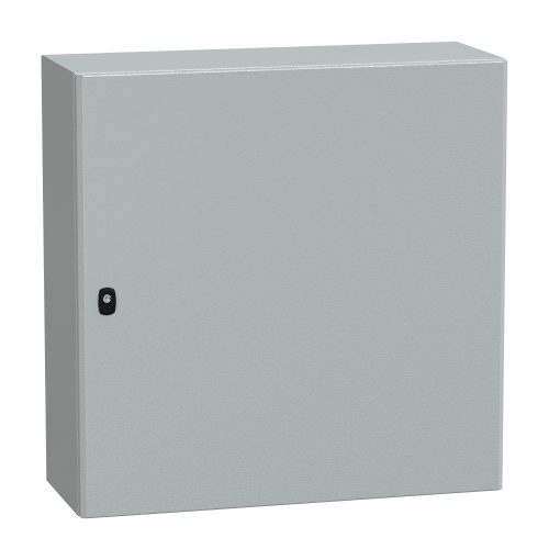 Schneider NSYS3D8830P Spacial S3D Falra szerelhető fém szekrény, Teli ajtóval, 800x800x300, IP66, szerelőlappal