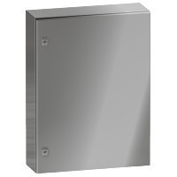 Schneider NSYS3X101030H Spacial S3X Falra szerelhető rozsdamentes acél AISI 316L szekrény, Teli ajtóval, 1000x1000x300, IP55, 2 ajtós kivitel, szerelőlap nélkül