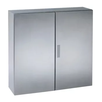   Schneider NSYS3X801030 Spacial S3X Falra szerelhető rozsdamentes acél AISI 304L szekrény, Teli ajtóval, 800x1000x300, IP66, szerelőlap nélkül